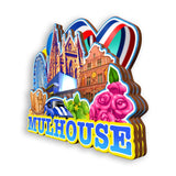 Refrigerator Magnet for Mulhouse France  1356