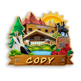 Refrigerator Magnet for Cody Wyoming USA  926
