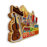 Kühlschrankmagnet für Graz, Österreich 1588