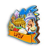 Refrigerator Magnet for Lviv Ukraine  2392