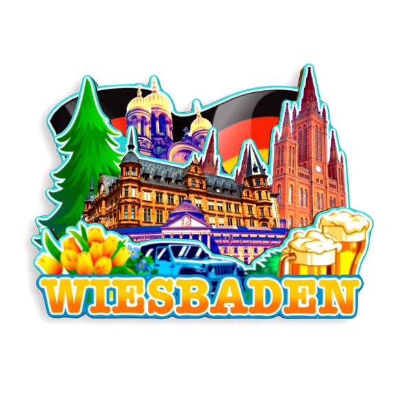 Refrigerator Magnet for Wiesbaden Germany  1227