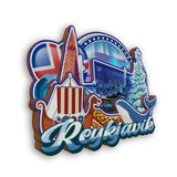 Refrigerator Magnet for Reykjavik Iceland  2245