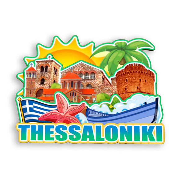 Refrigerator Magnet for Thessaloniki Greece  1718