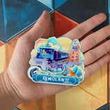 Refrigerator Magnet for Wulan, Qinghai, China  868