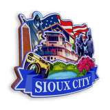 Refrigerator Magnet for Sioux City Iowa USA  943