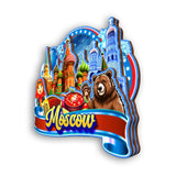 Магнит на холодильник для Москвы Россия 2517