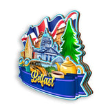 Refrigerator Magnet for Belfast UK  1454