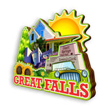 Refrigerator Magnet for Great Falls Montana USA  1031