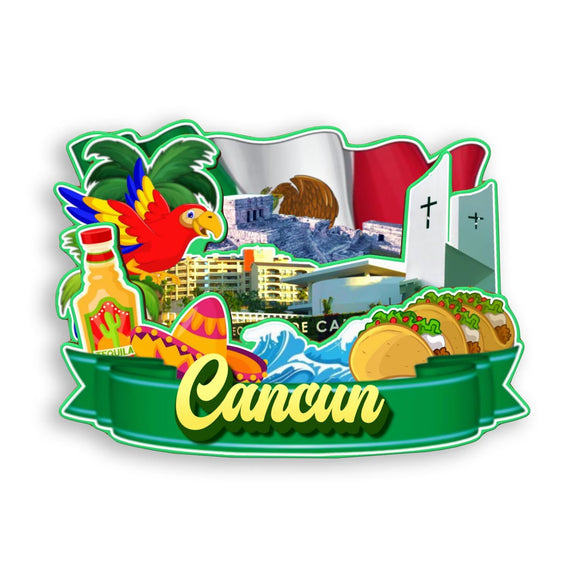 Refrigerator Magnet for Cancun Mexico  1797