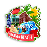 Refrigerator Magnet for Virginia Beach Virginia USA  885