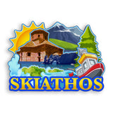 Refrigerator Magnet for Skiathos Greece  1754