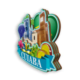 Refrigerator Magnet for Cuiaba Brazil  1930