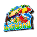 Kühlschrankmagnet für Marco Island, Florida, USA 200