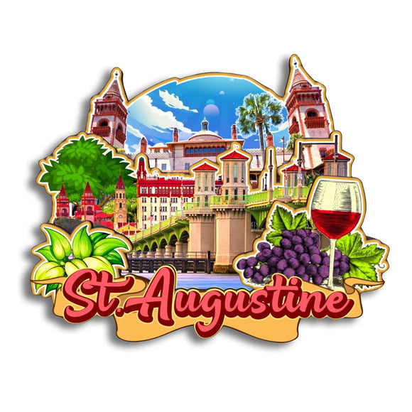 Kühlschrankmagnet für St.Augustine Florida USA 195