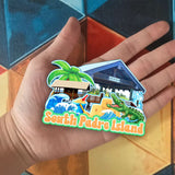 Kühlschrankmagnet für South Padre Island, Texas, USA 397