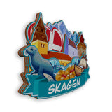 Refrigerator Magnet for Skagen Denmark  2077