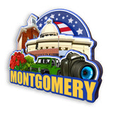 Kühlschrankmagnet für Montgomery Alabama USA 373