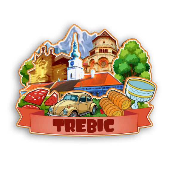 Refrigerator Magnet for Trebic Czech  2104