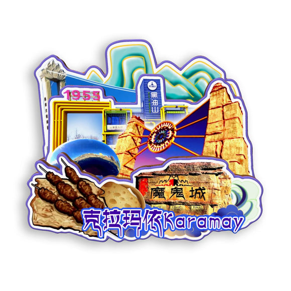 Kühlschrankmagnet für Karamay, Xinjiang, China 627