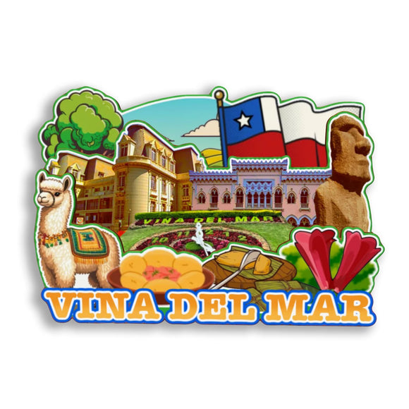 Refrigerator Magnet for Vina Del Mar Chile  2849