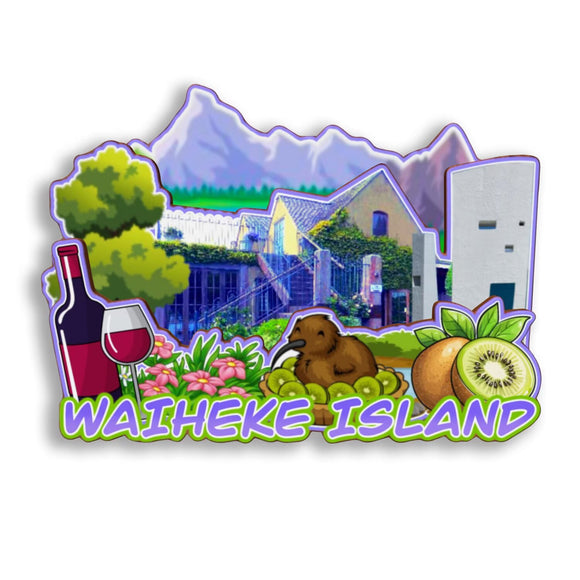 Refrigerator Magnet for Waiheke Island New Zealand  2751