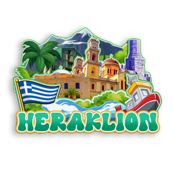 Refrigerator Magnet for Heraklion Greece  1741