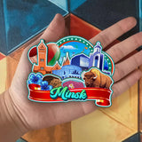 Refrigerator Magnet for Minsk Belarus  2465