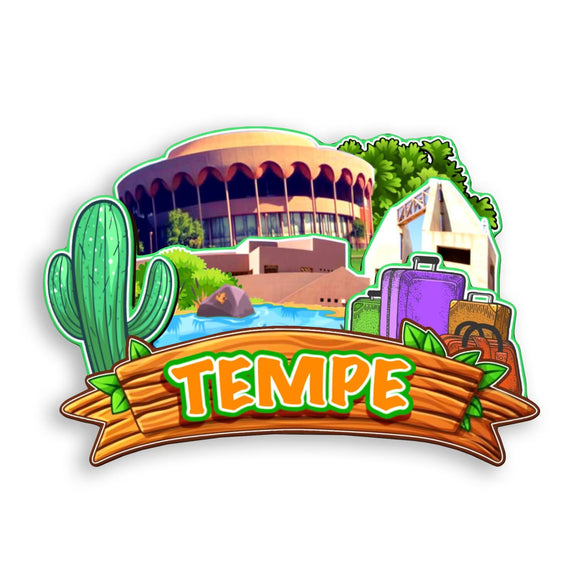 Kühlschrankmagnet für Tempe Arizona USA 312