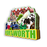 Kühlschrankmagnet für Fort Worth Texas USA 388