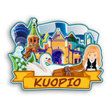 Refrigerator Magnet for Kuopio Finland  2347
