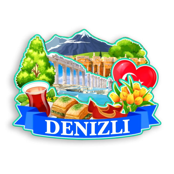 Refrigerator Magnet for Denizli Turkey  1675