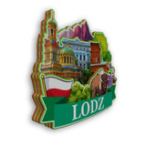 Refrigerator Magnet for Lodz Poland  2121