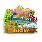 Kühlschrankmagnet für Jersey UK 1467