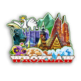 Refrigerator Magnet for Wroklaw Poland  2115