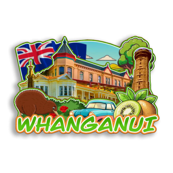 Refrigerator Magnet for Whanganui New Zealand  2764