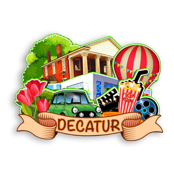 Kühlschrankmagnet für Decatur Alabama USA 360