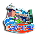 Kühlschrankmagnet für Santa Cruz, Kalifornien, USA 241