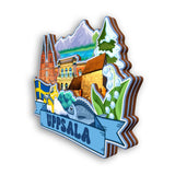 Refrigerator Magnet for Uppsala Sweden  2167