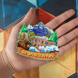 Магнит на холодильник для государственного парка Хот-Спрингс, Вайоминг, США, 921