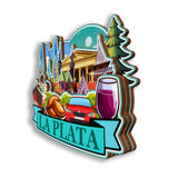 Refrigerator Magnet for La Plata Argentina  2837