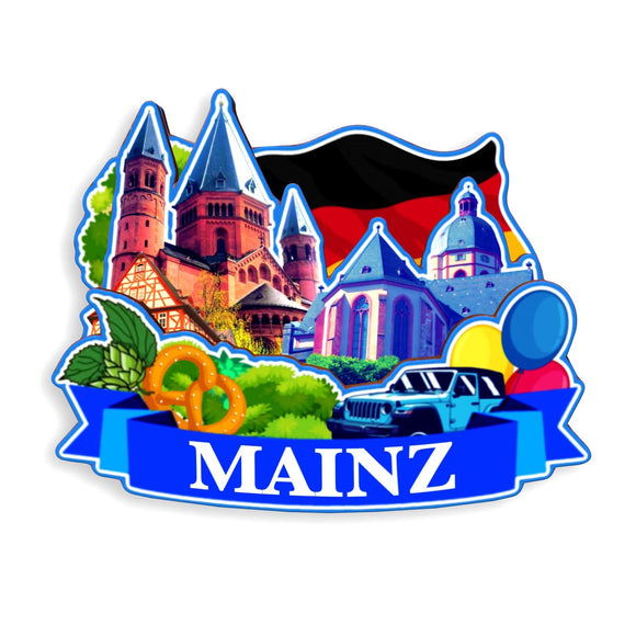 Refrigerator Magnet for Mainz Germany  1225