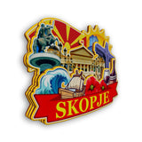 Kühlschrankmagnet für Skopje Nordmazedonien 2505