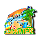 Kühlschrankmagnet für Clearwater Florida USA 190