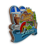 Refrigerator Magnet for Larissa Greece  1745