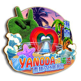 Магнит на холодильник с изображением культурно-туристической зоны тропического леса Янода, Хайнань, Китай 51