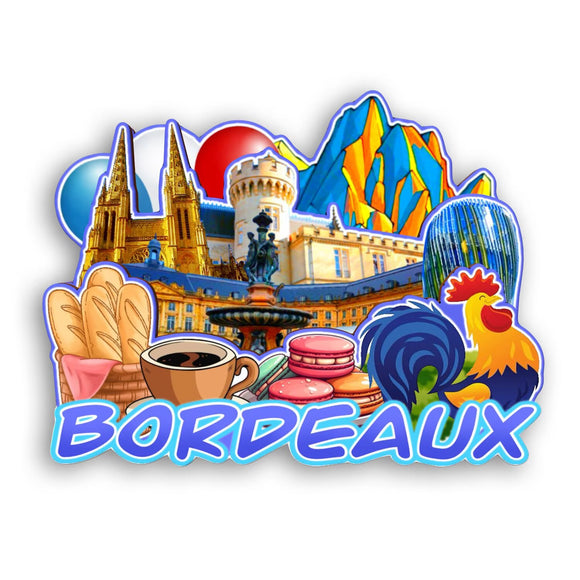 Refrigerator Magnet for Bordeaux France  2571