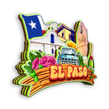 Kühlschrankmagnet für El Paso Texas USA 390