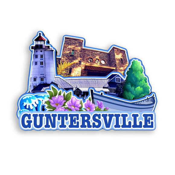 Kühlschrankmagnet für Guntersville Alabama USA 366