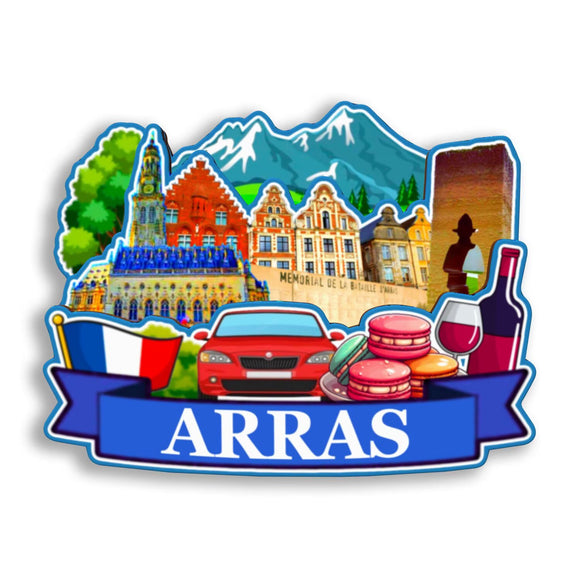 Refrigerator Magnet for Arras France  2634