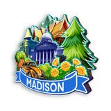 Refrigerator Magnet for Madison Wisconsin USA  913